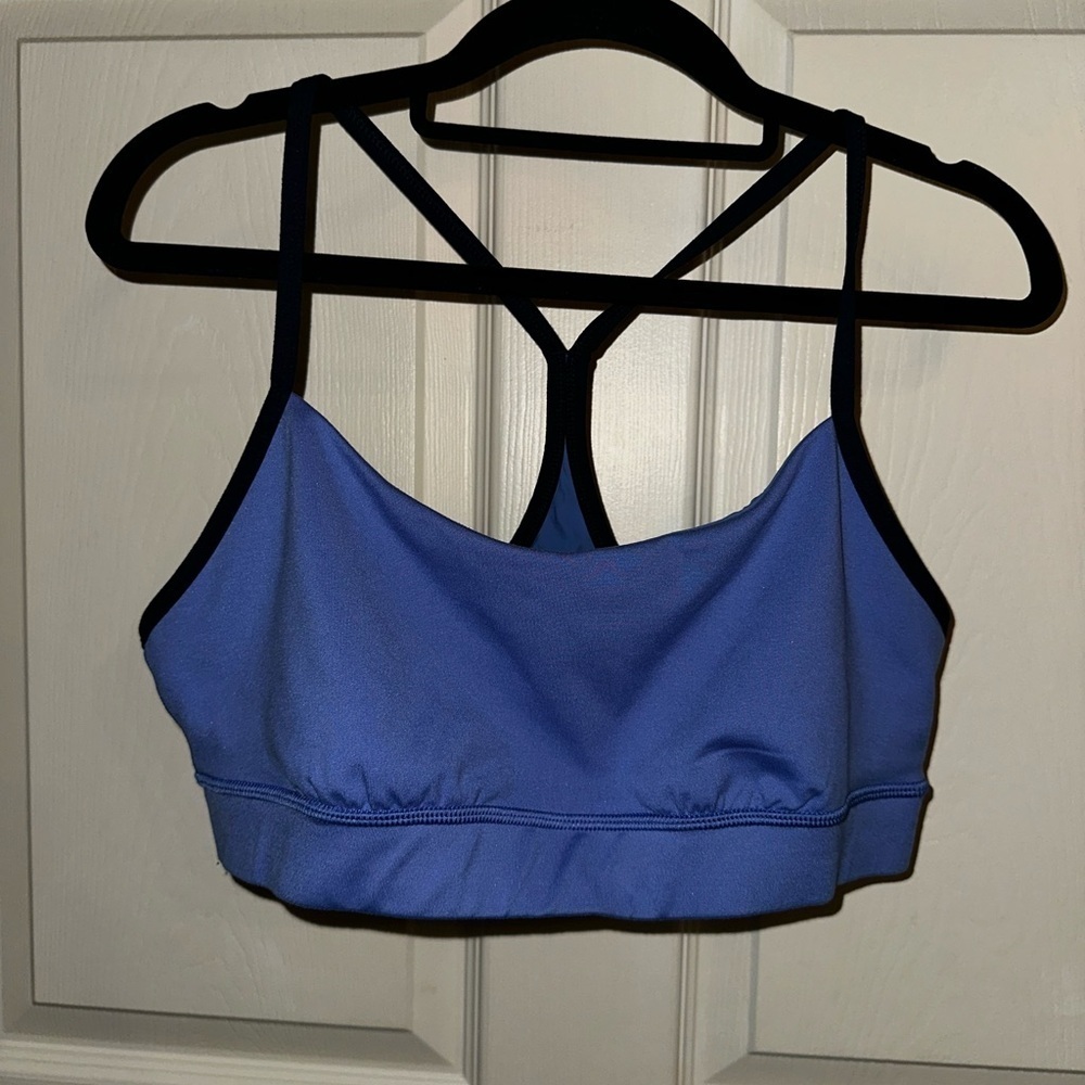 Outdoor voices women’s blue sports bra L gym activewear athletic athleisure